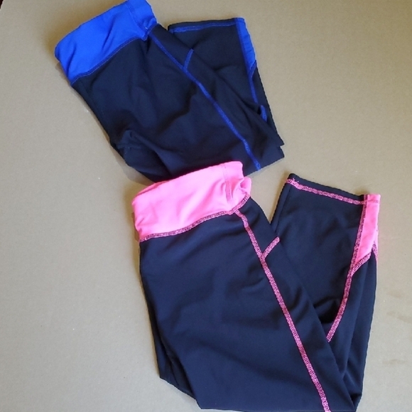 Xersion Pink and Blue Track Pants Athletic Performance Wear 2 Pairs Medium - Picture 1 of 8